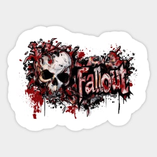 FallOut,Nuclear Explosion Graphic T-Shirt 04 Sticker
